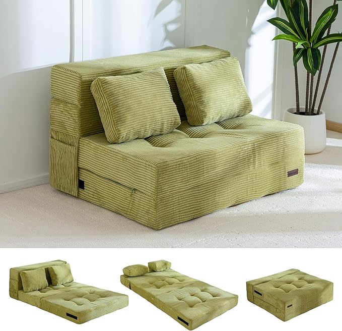 MAXYOYO Convertible Sofa Bed, Fold Out Sleeper Sofa by MAXYOYO