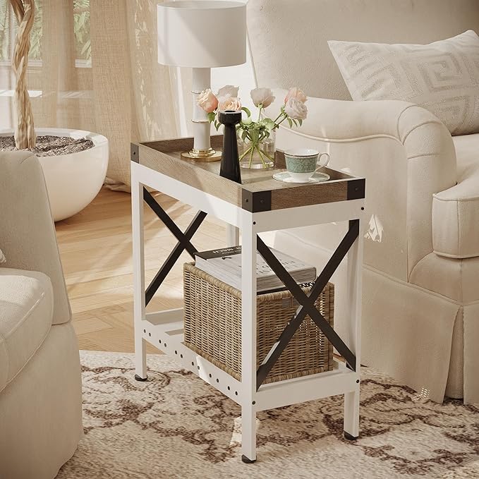 Narrow Side Table, End Table, Sofa Side Table, End Table Nightstand - Image 4