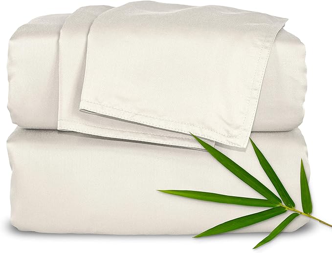 Twin Sheets by Pure Bamboo, Genuine 100% Organic Viscose Derived from Bamboo by PureBamboo