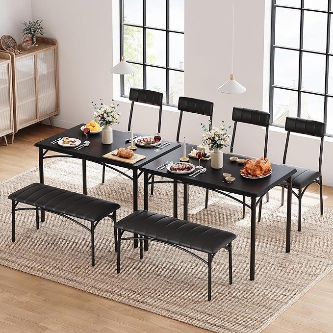 Garvee Dining Table Set for 4, Kitchen Table - Image 3
