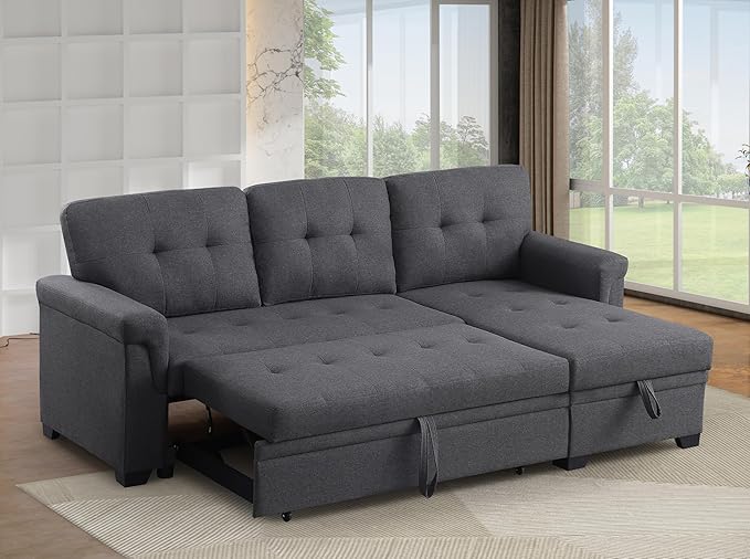 Devion Furniture Philly 4-in-1 Convertible L Shaped Couch by DevionFurniture