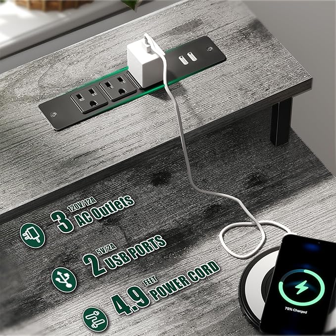 55 Inch Computer Gaming Desk - Image 4