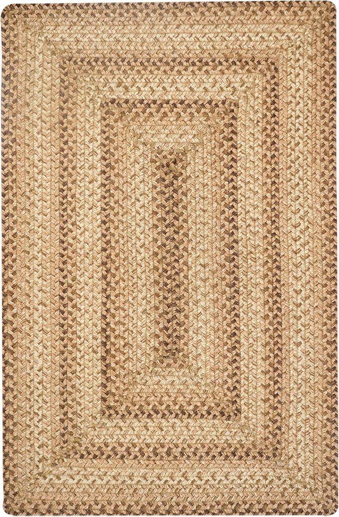Homespice Cookie Dough Oval Braided Rugs 5x8' - Image 9