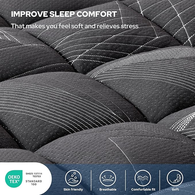 BEDLORE King Mattress Topper, Viscose Made from Bamboo Soft Pillow Top Mattress - Image 2