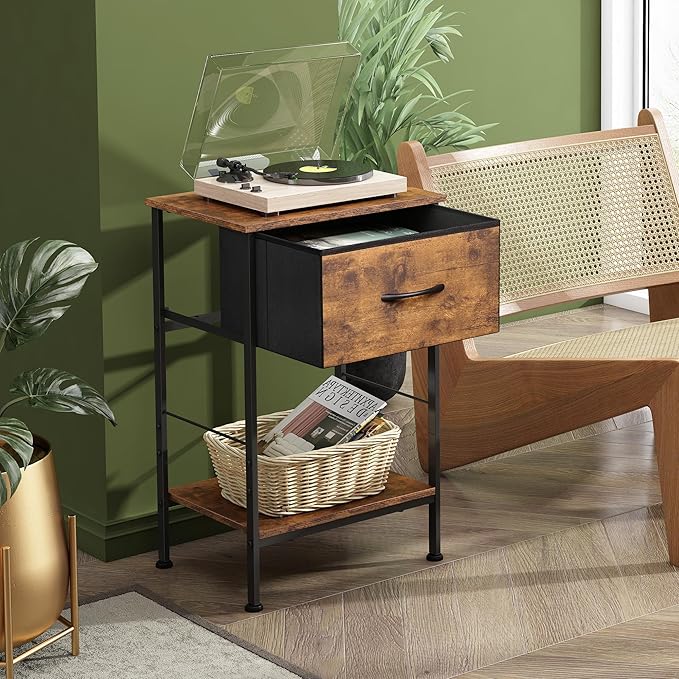 WLIVE Nightstand, Bedside Side Table - Image 4