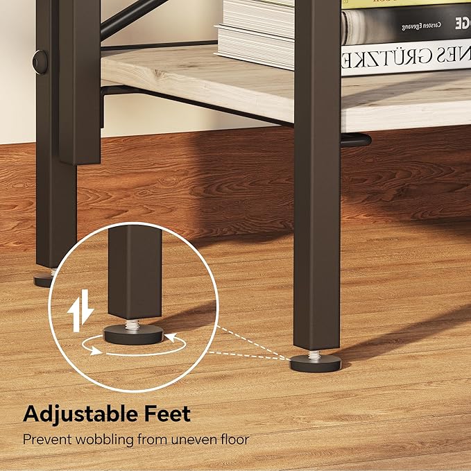 Folding Bookshelf, 5 Tier Bookcase Foldable Shelf - Image 6