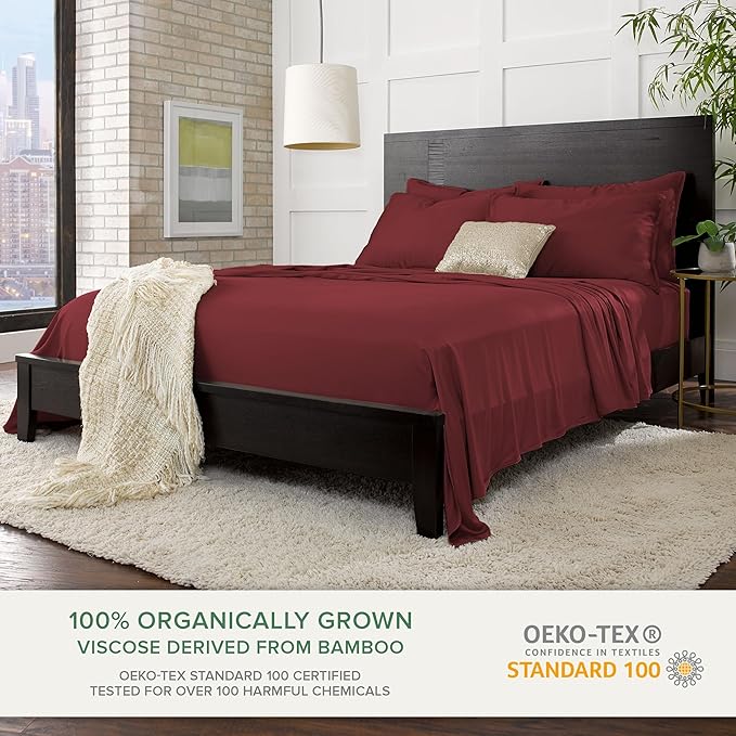 King Sheets by Pure Bamboo, Genuine 100% Organic Viscose Derived from Bamboo - Image 2