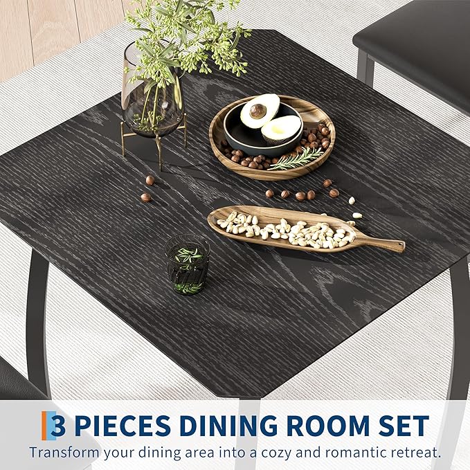 Small Dining Table Set for 2, 3-Piece Kitchen Table Set - Image 5
