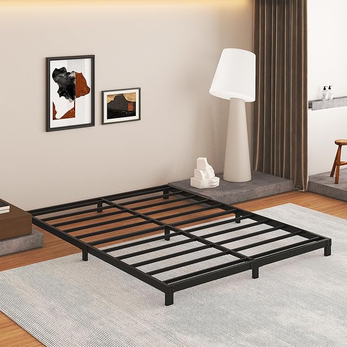 5 Inch Low Queen Bed Frame, Heavy Duty Bed Frame Queen Size Low Profile - Image 7
