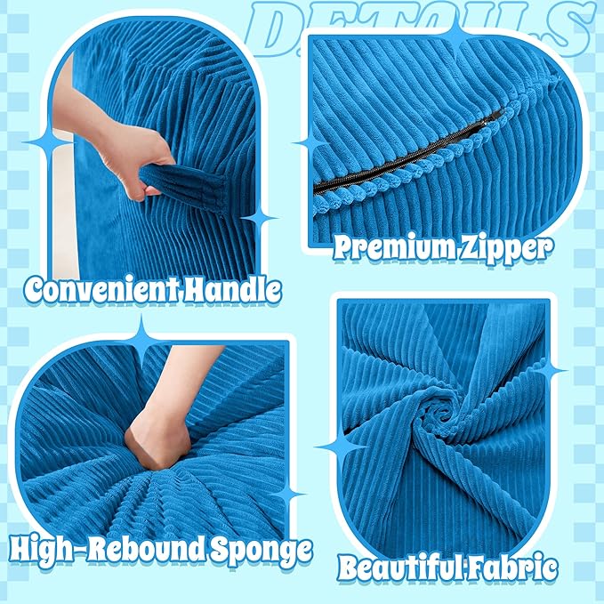 HABUTWAY 4FT Bean Bag Chair, Giant Bean Bag Chairs - Image 6