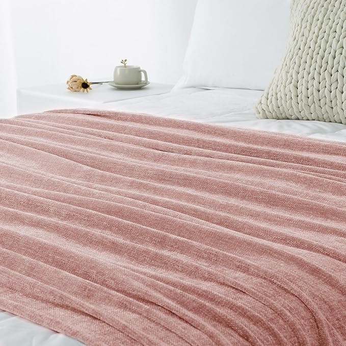 Chenille Throw Blanket for Couch 50"X 60", Soft Cozy Throws - Image 9