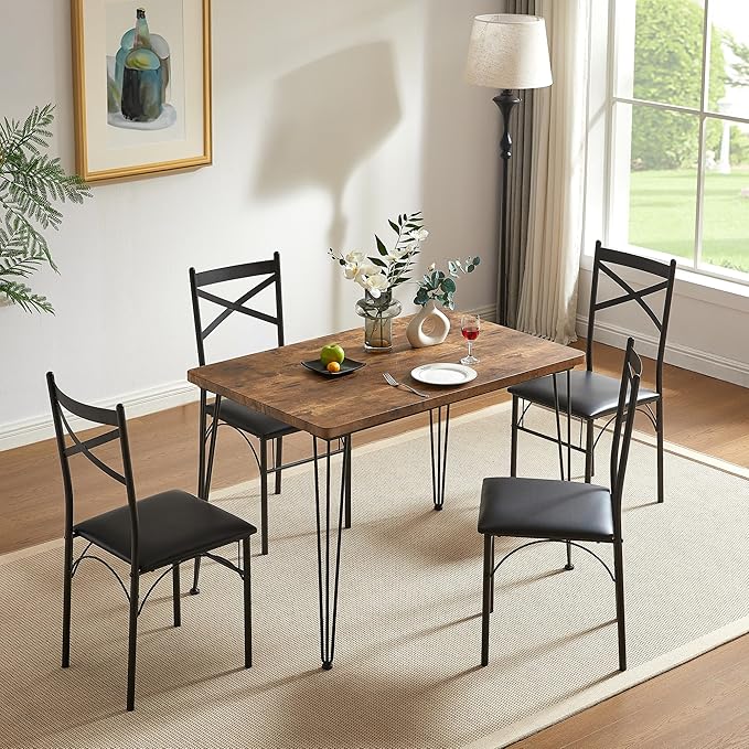 VECELO Kitchen Dining Room Table Set - Image 2