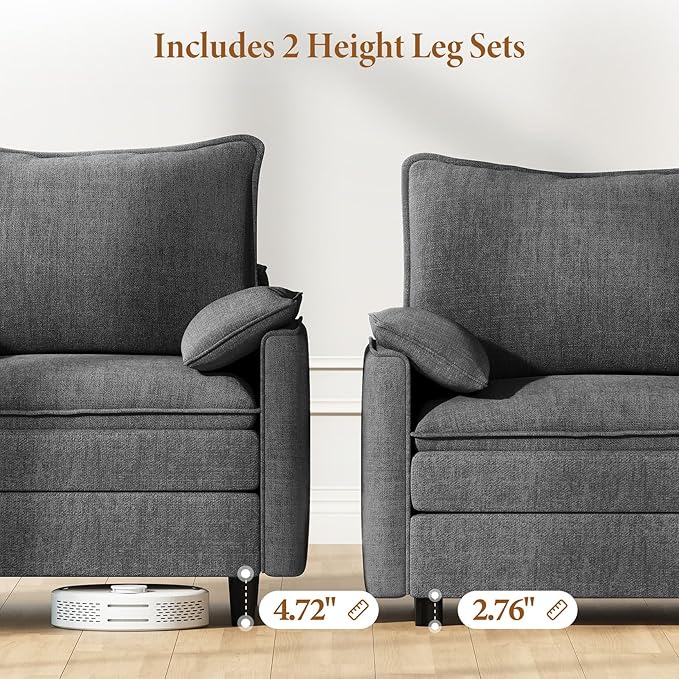Vesgantti Large Modular Sectional Sofa, Big Comfy Cloud Couch - Image 3