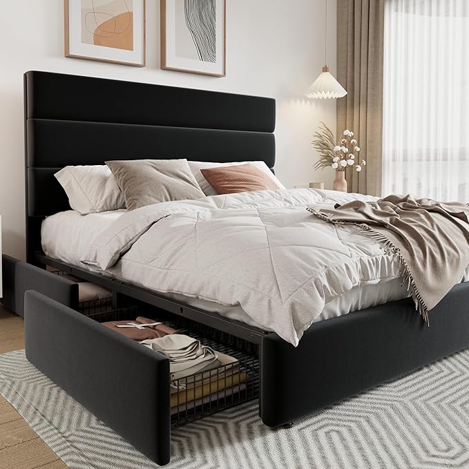 Allewie Modern Queen Size Platform Bed Frame by Allewie