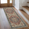 GENIMO 2'6''x14 Runner Rugs for Hallway, Machine Washable Non Slip Vintage by GENIMO
