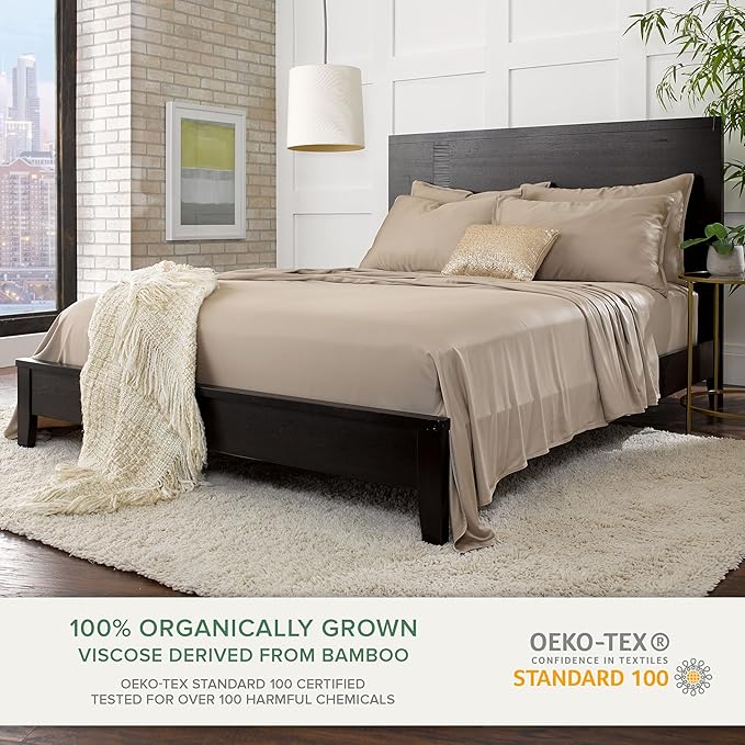 Full Sheets by Pure Bamboo, Genuine 100% Organic Viscose Derived from Bamboo - Image 2