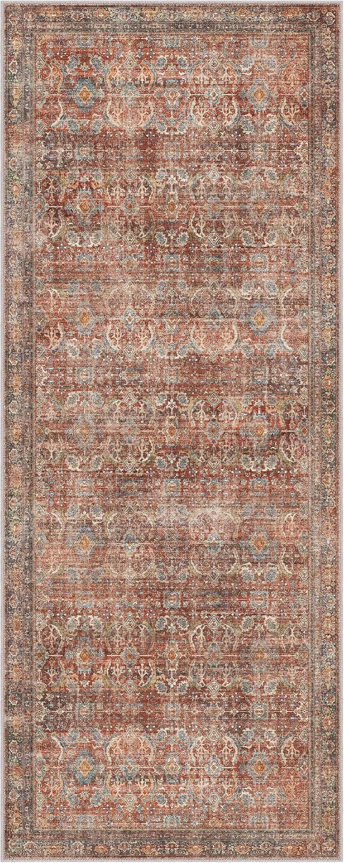 GENIMO 2x5 Runner Rugs for Hallway, Machine Washable Non Slip Vintage Rugs - Image 7