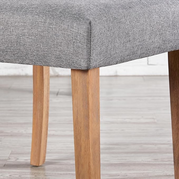Yaheetech Dining Chairs Set of 2 Fabric Upholstered Dining Room Chairs - Image 8