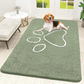 OLANLY Door Mat for Muddy Dog Paws 59x35, Ultra Absorbent Chenille Mud Doormat by OLANLY