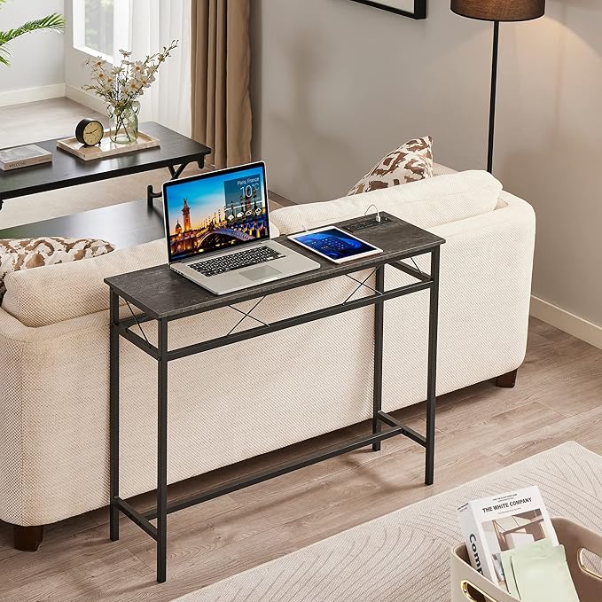 VECELO 39.4In Narrow Sofa/Console Table - Image 2