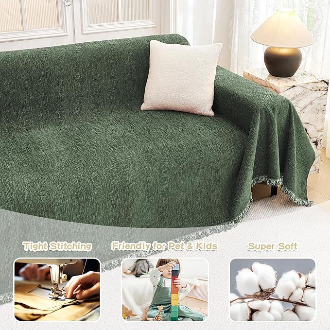 MYSKY HOME Couch Cover for Dogs Washable Couch Covers Couch Covers for Dogs - Image 3
