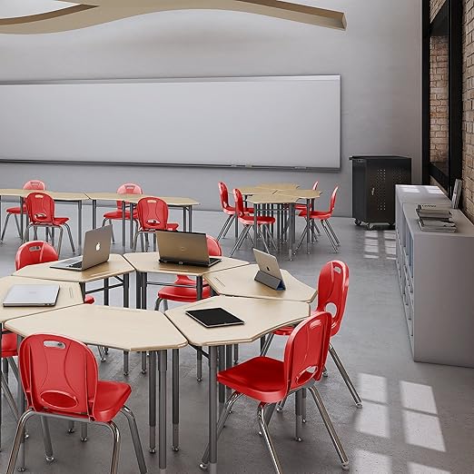 Learniture LNT-116-CSW-RD Learniture Structure Series Stackable School Chairs - Image 2