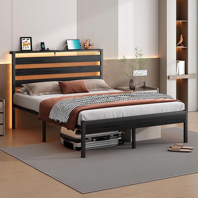 14 Inch Classic Metal Platform Bed Frame-Full Size Bed Frame - Image 6