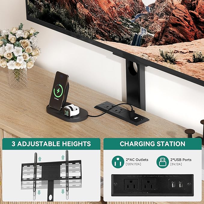 YITAHOME Fluted TV Stands for Living Room - Image 3