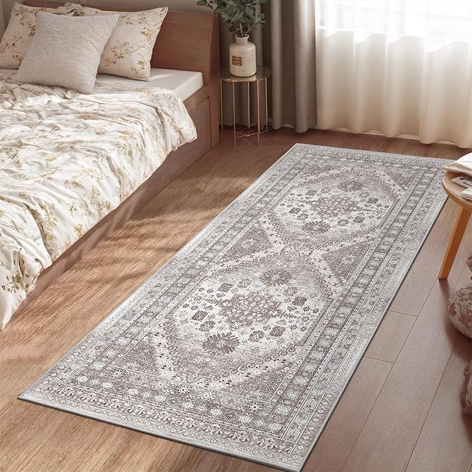 zesthome 2x6 Runner Rug for Hallways, Machine Washable Rug, Non Slip Vintage - Image 6