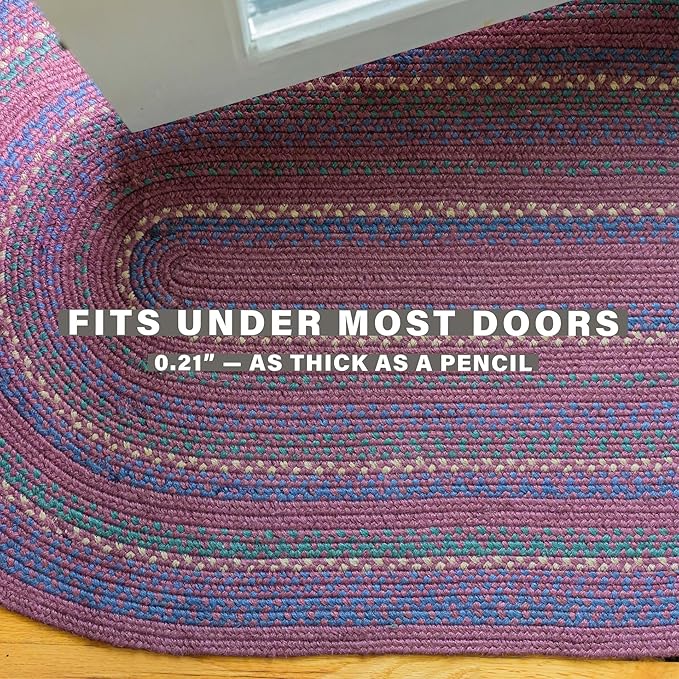 Jamestown Burgundy Braided Area Rug, 4x6' Rectangle - Image 5