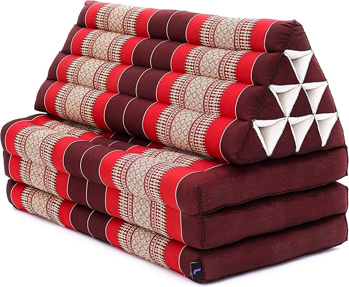 Leewadee 3-Fold Mat XXL with Triangle Cushion – Firm TV Pillow, Foldable - Image 10
