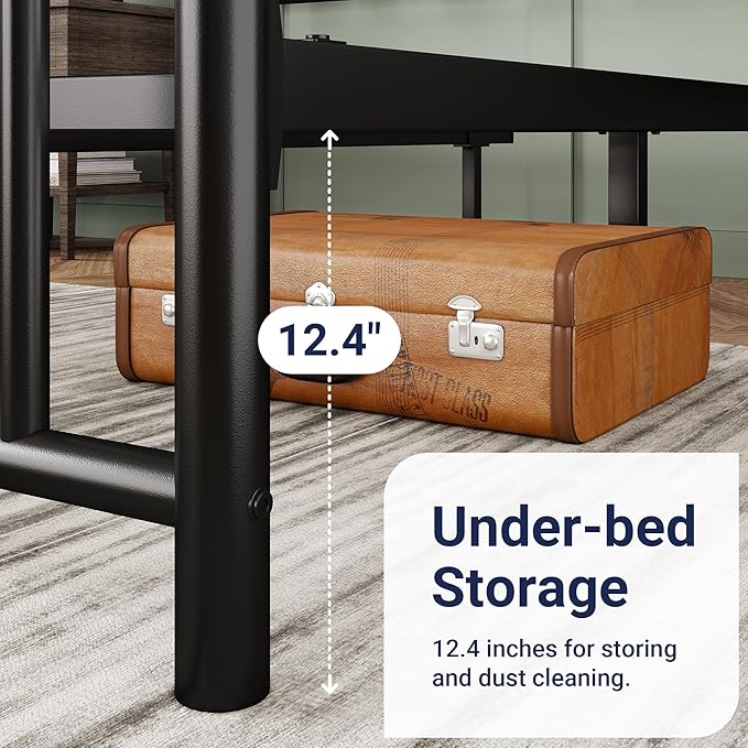 Allewie 14 Inch Full Size Metal Platform Bed Frame - Image 5