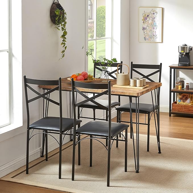 VECELO Kitchen Dining Room Table Set - Image 4