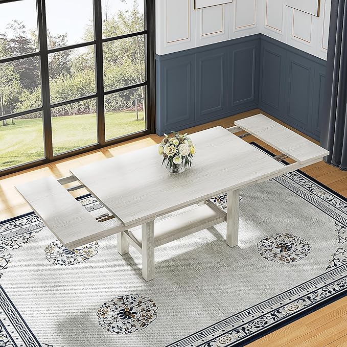 6-Piece Solid Wood Dining Table Set - Image 5