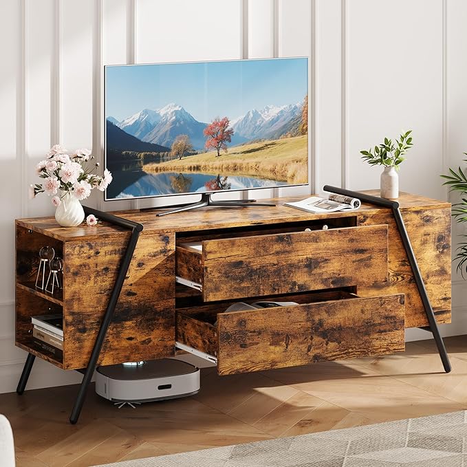 GarveeHome TV Stand for 47 Inch TV, Entertainment Center - Image 2