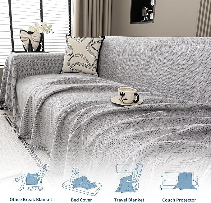 Nobildonna Sofa Chair Cover Waterproof Soft Thicken Chenille Cushion Couch Cover - Image 7