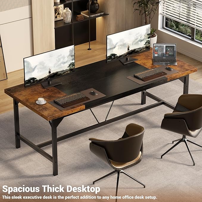 Unikito Large Computer Desk, 63 x 31.5 Inch Long Office Desks, Premium Sturdy 2 - Image 5