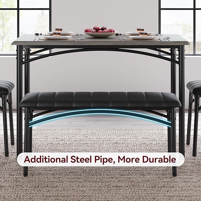GarveeHome Dining Table Set for 4, Kitchen Table - Image 2