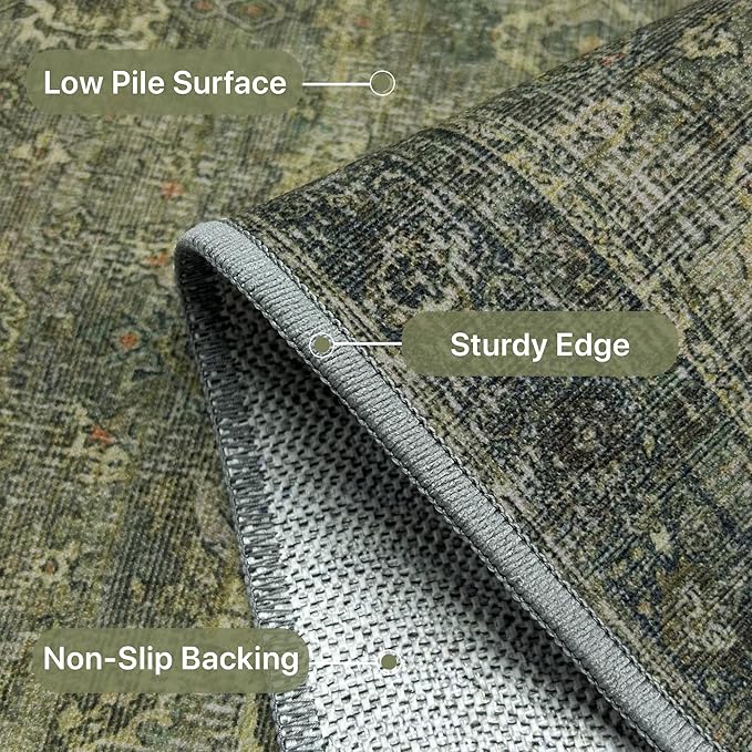 9X12 Area Rugs Machine Washable Rugs - Image 5