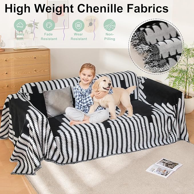 Boho Sofa Cover, Couch Covers for 3 Cushion Couch Sofa Pet Friendly, Sofa Cover - Image 2