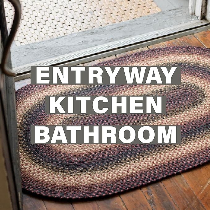 Homespice Prescott Jute Braided Kitchen Rugs 27x45 - Image 7