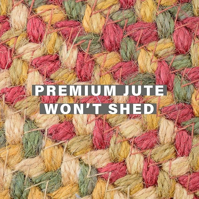 Homespice Cider Barn Cranberry Red Braided Runner Rug, 22x72 Rectangle - Image 4