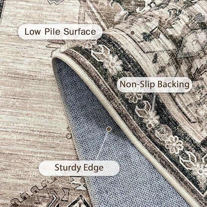 2X5 Area Rugs Machine Washable Rugs - Image 6