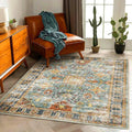 Area Rug 5'x7' Washable Vintage Traditional Floor Cover Foldable Thin Retro by CHAMPLANT