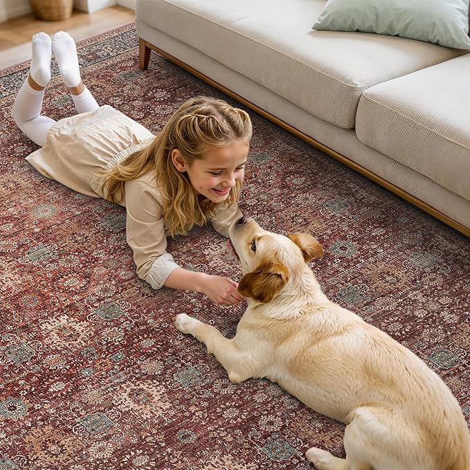 8X10 Area Rugs Machine Washable Rugs - Image 4