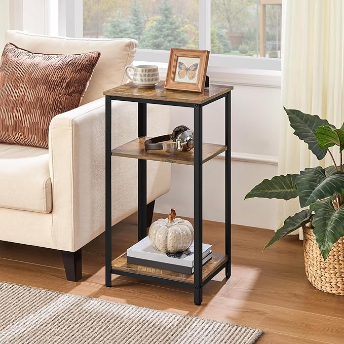 Yaheetech Large 3-Tier Tall End Table, 30 Inches High Side Table - Image 2