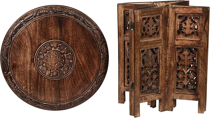 Lightnpro Elegant Handcrafted Wooden End Table - Image 5