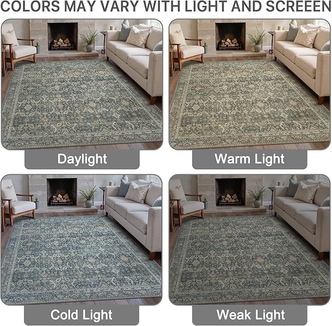 10X14 Area Rugs Machine Washable Rugs - Image 7