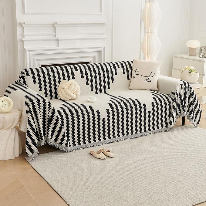 HAOMAIJIA Boho Sofa Covers for 3 Cushion Couch - Image 8