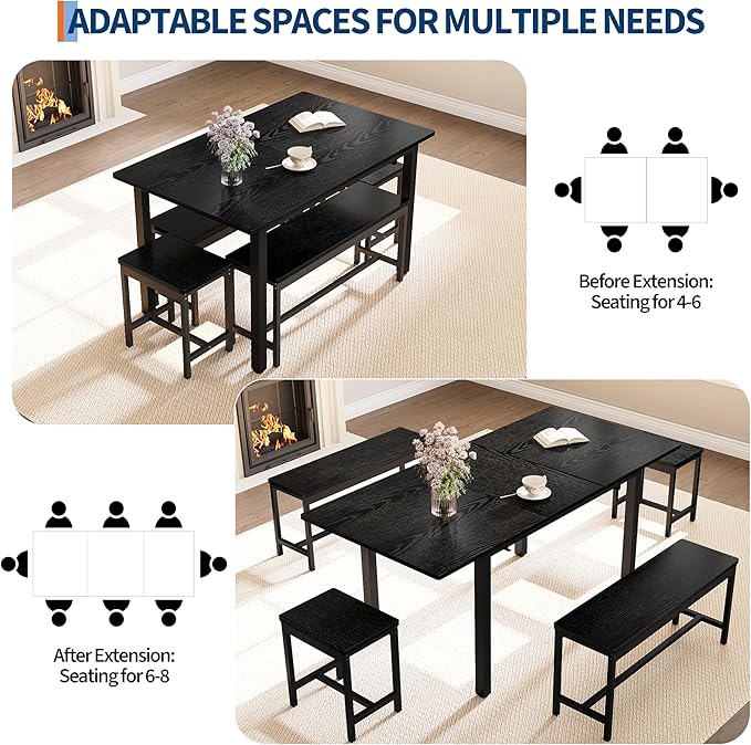 GarveeHome 5-Piece Dining Table Set - Image 7